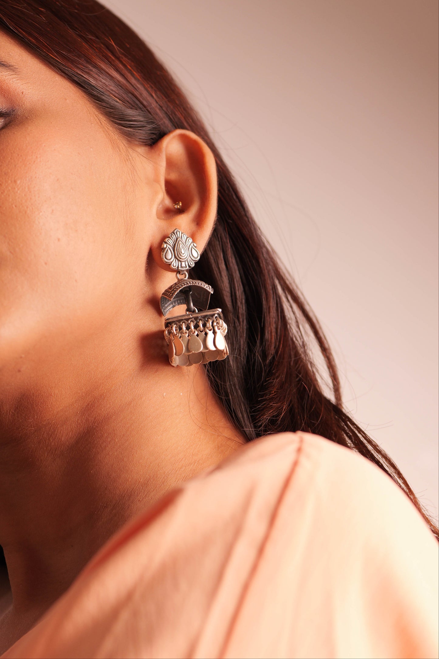 Anokhi Heritage Inspired Intricate Filigree Jhumka