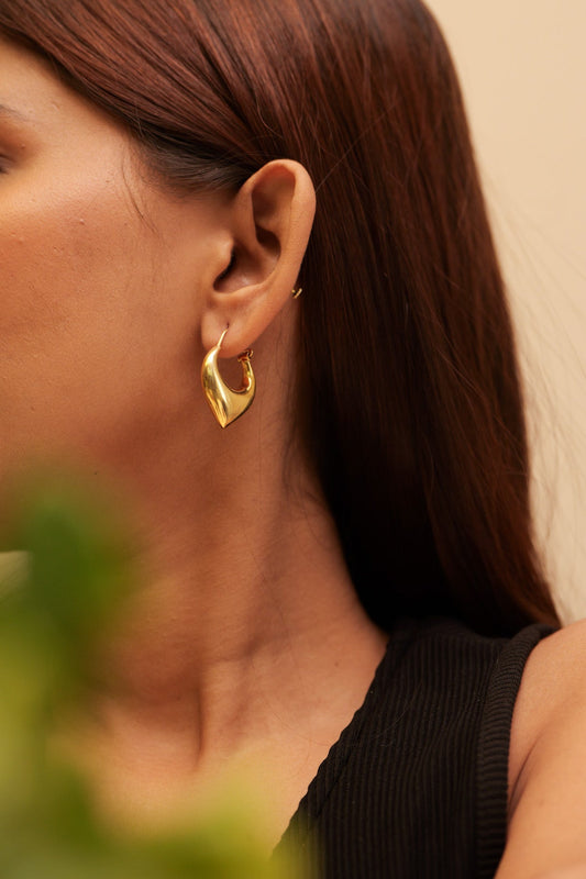 Aadhya Gold Classic Hoops