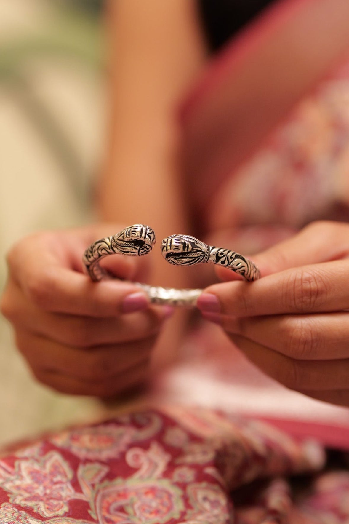 Tattva Dual Peacock Chitai Kada