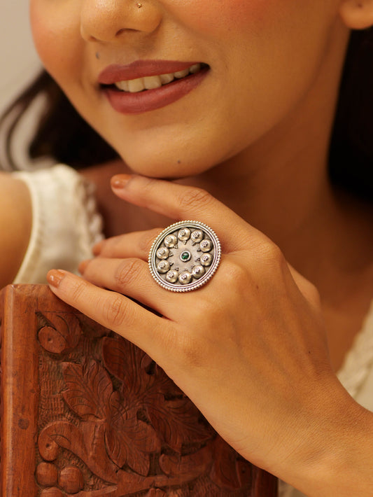 Anokhi Emerald Daana Statement Ring