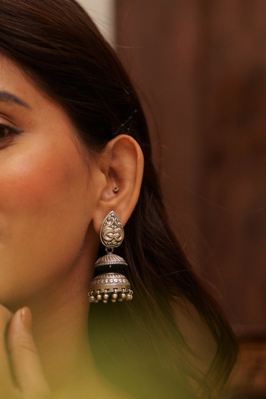 Aadhya Paisley Peacock Jhumka