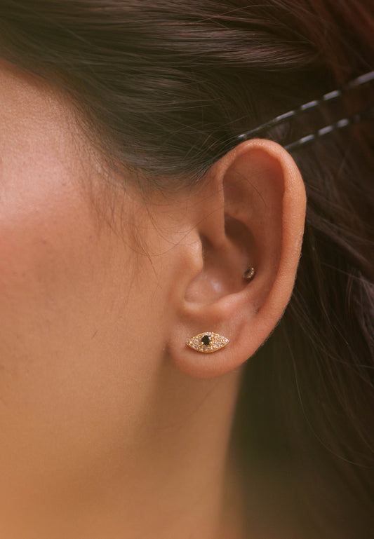 Anokhi Diamond Evil Eye Studs