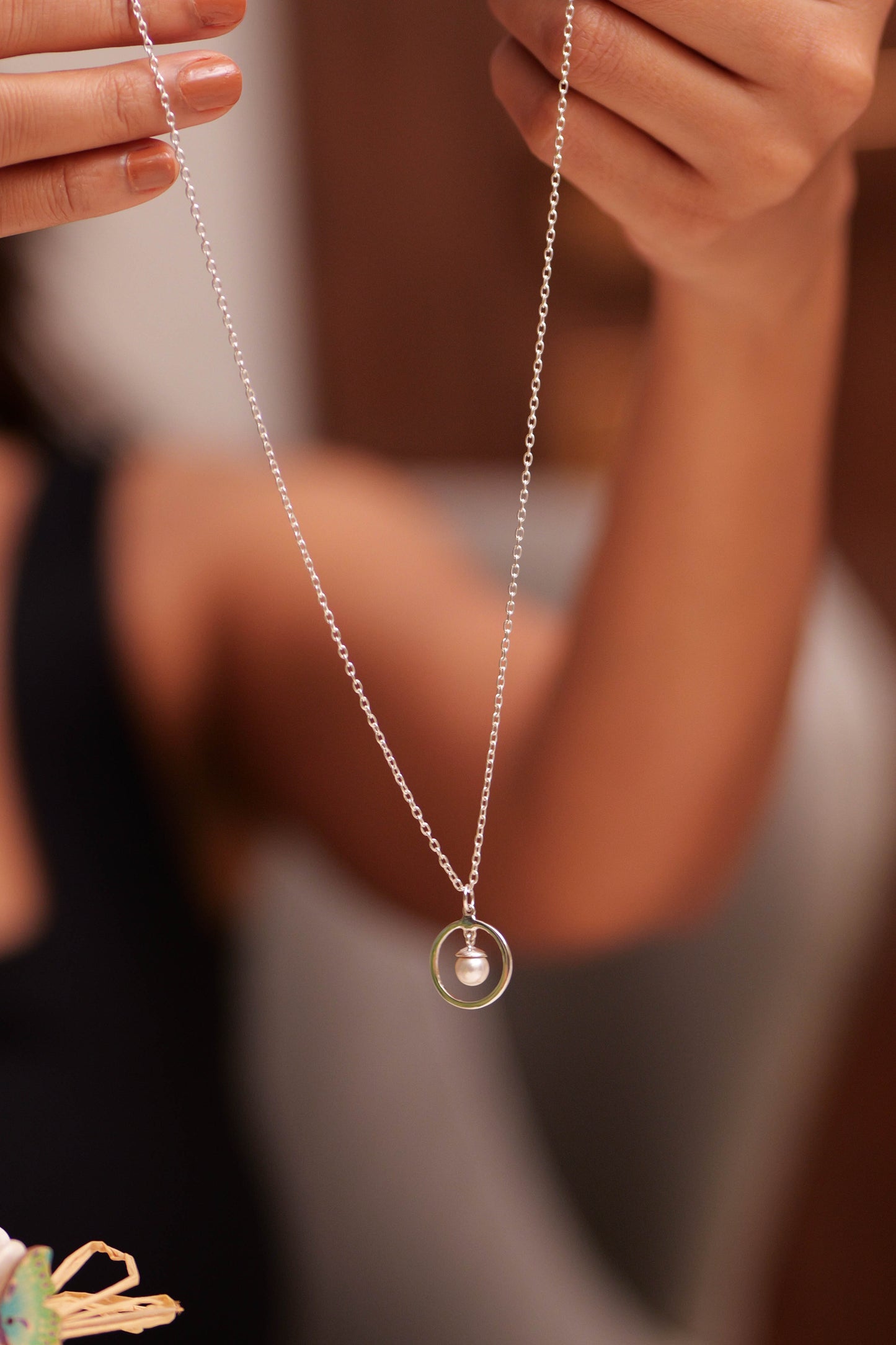 Aadhya Pearl Halo Pendant
