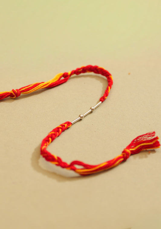 Aadhya Twin Bead Thread Rakhi