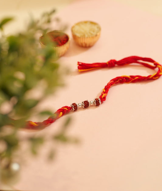 Aadhya Triveni Rudraksha Rakhi