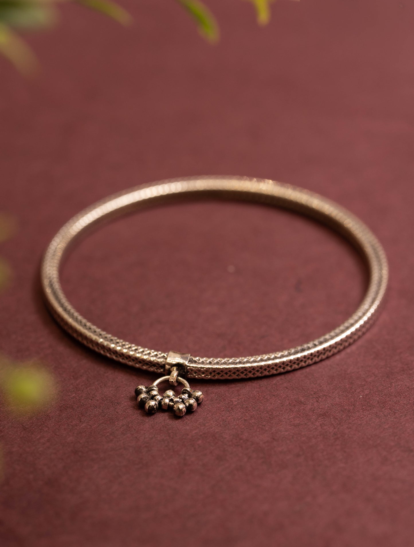 Anokhi Artisan Textured Ankle Kada