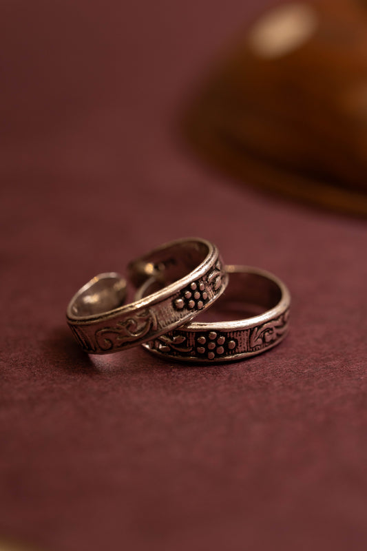Anokhi Heritage Bloom Toe Ring