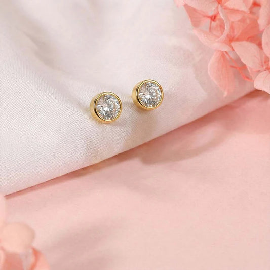 Aadhya Round Diamond Studs