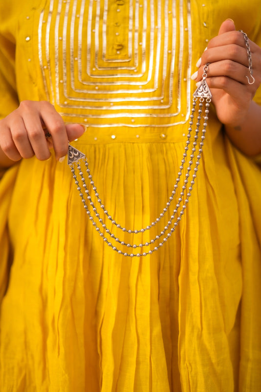 Virasat triple Layered Ball Chain Necklace