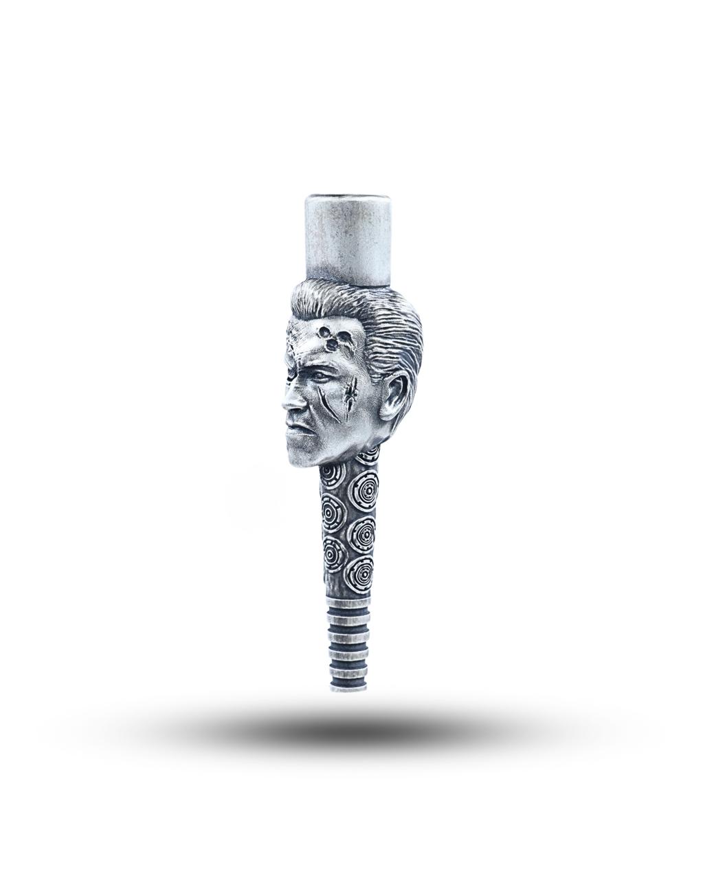 Invictus Luxury Silver Hookah Mouth Tip Pipe