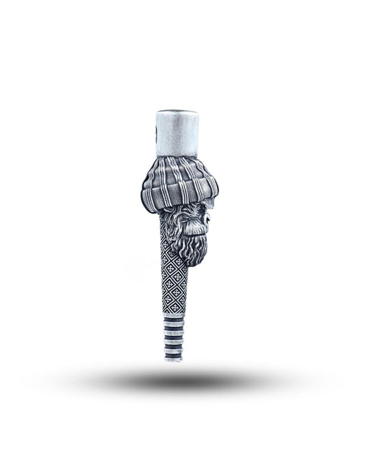 Mafia Monkey Silver Hookah Mouth Tip Pipe