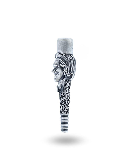 Joker Trickster Silver Hookah Mouth Tip Pipe