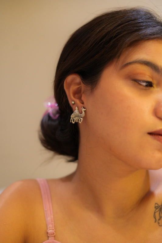 Aadhya Desert Camel Stud Earring