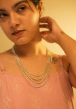 Mishi Fine Layered Floral Motif Necklace