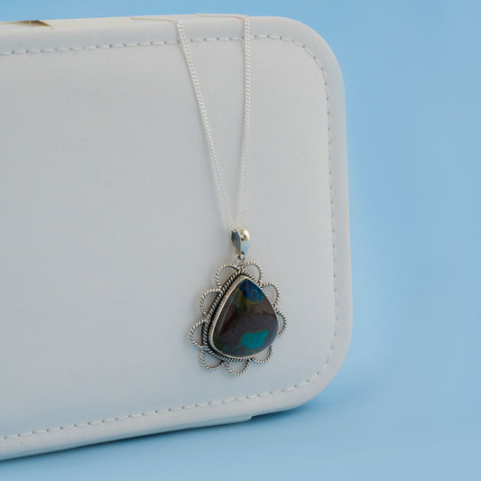 Mystic Petal Turquoise Necklace