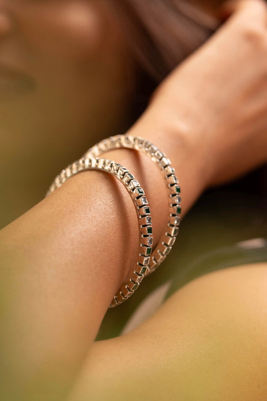 Mishi Emerald Prism Bangle