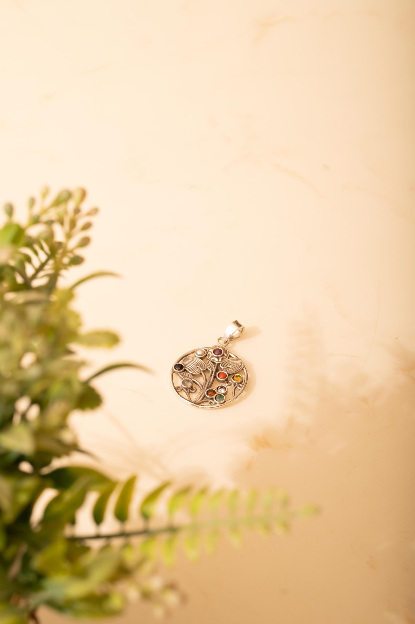 Mishi Navratan Floral Garden Necklace
