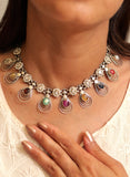 Anokhi Navratan Pearl Cascade Necklace
