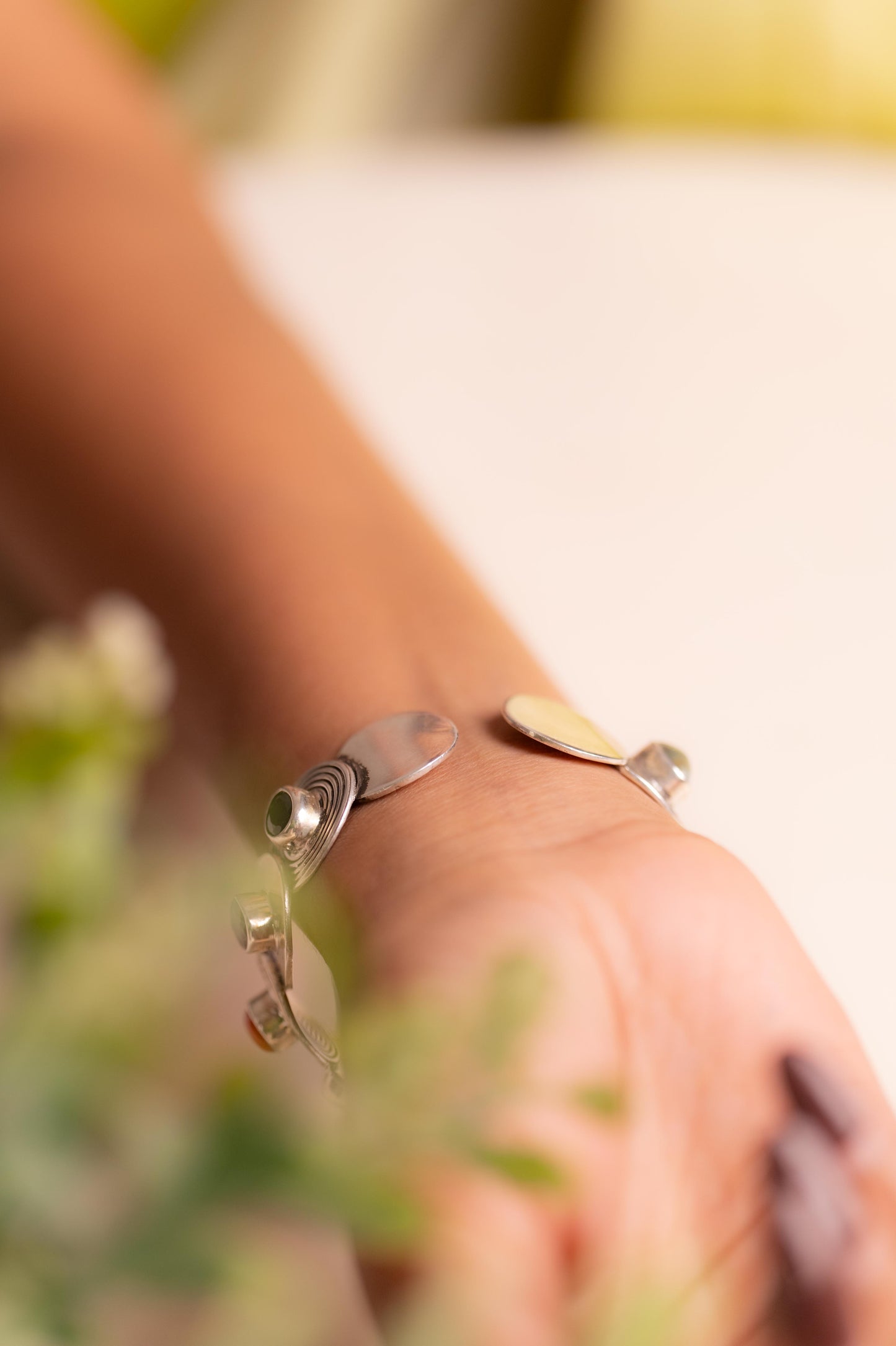 Navratna Celestial Cuff Bracelet