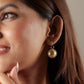 Aadhya Ruby Matte Drop Earrings