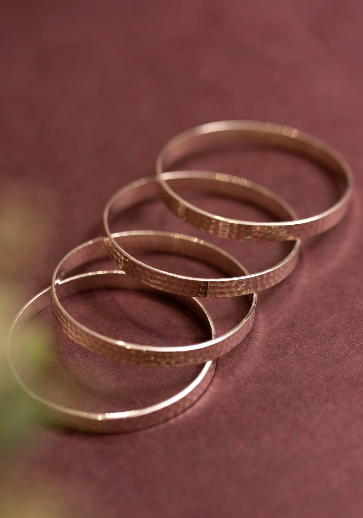 Aadhya Dotted Hammered Bangle