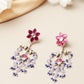 Neel Gulab Beaded Drop Earrings