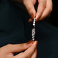 Silver Roman Crystal Circle Bracelet