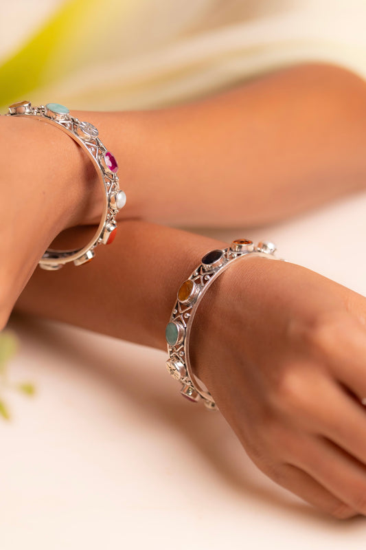 Navratna Jali Heritage Bangle