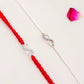 Aadhya Infinity Grace Couple Rakhi Set