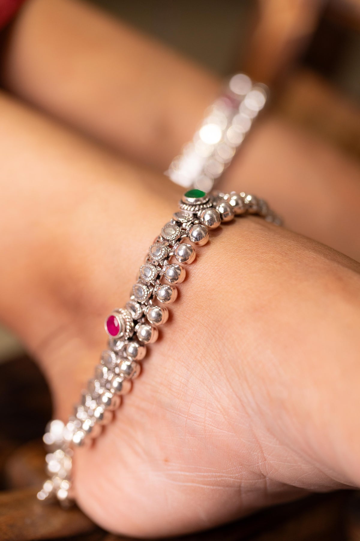 Aadhya Rajsi Jadau Anklet Pair