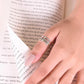 Beaded Stripe Fluid Ring