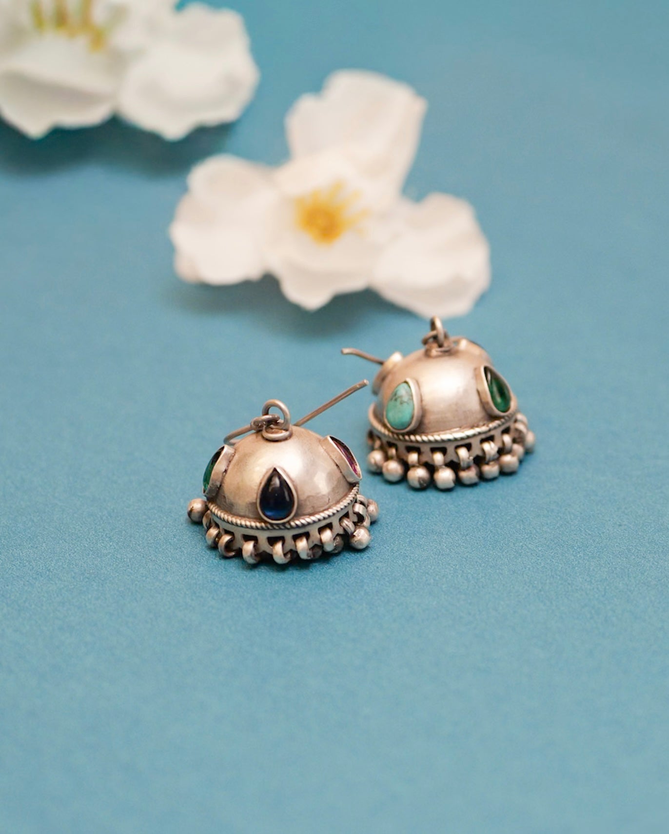 Aadhya Multistone Matte Jhumka