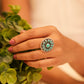 Anokhi Intricate Floral Turquoise Ring