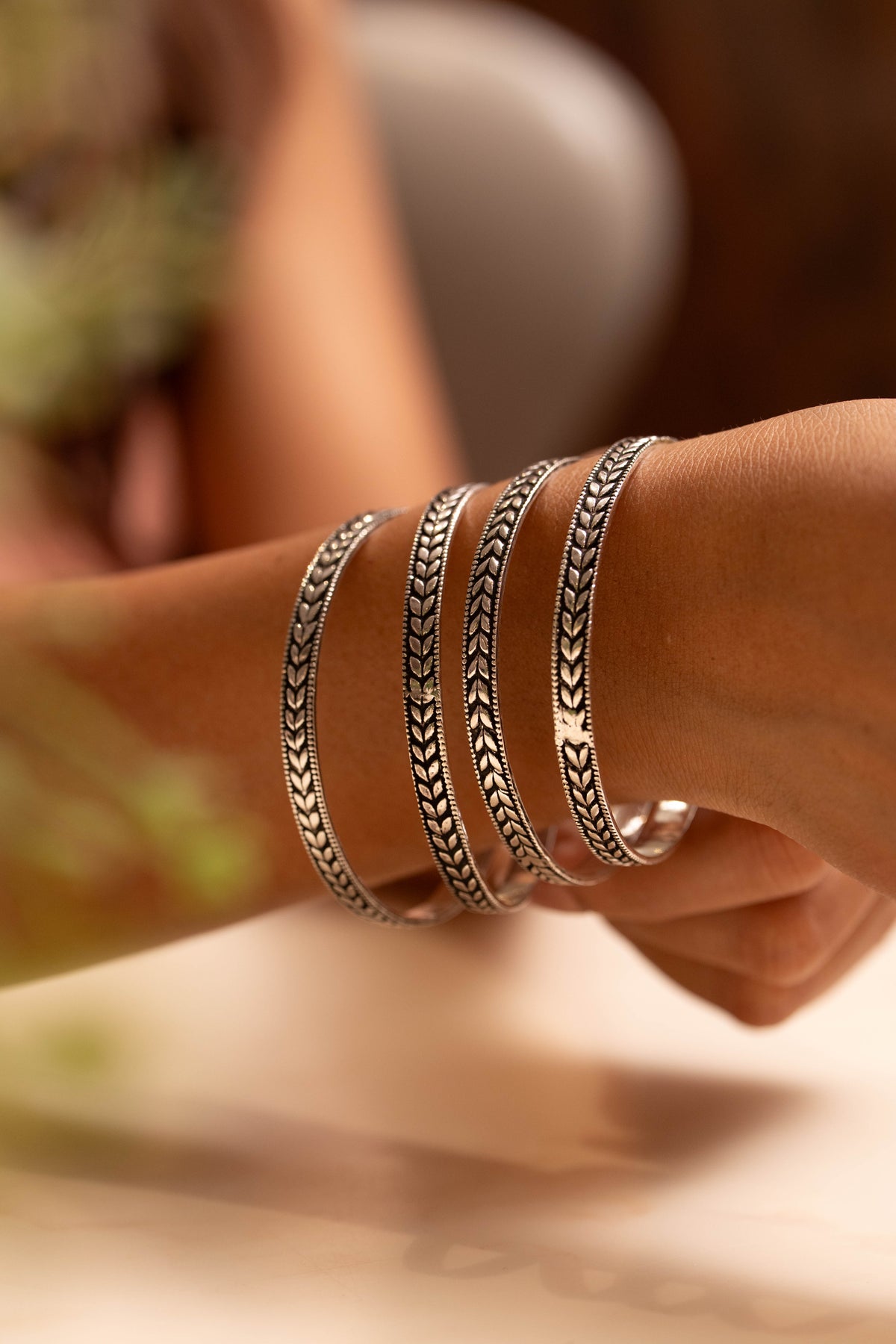 Aadhya Leaf Sequence Bangle