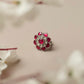Ruhani Ruby Floral Ring