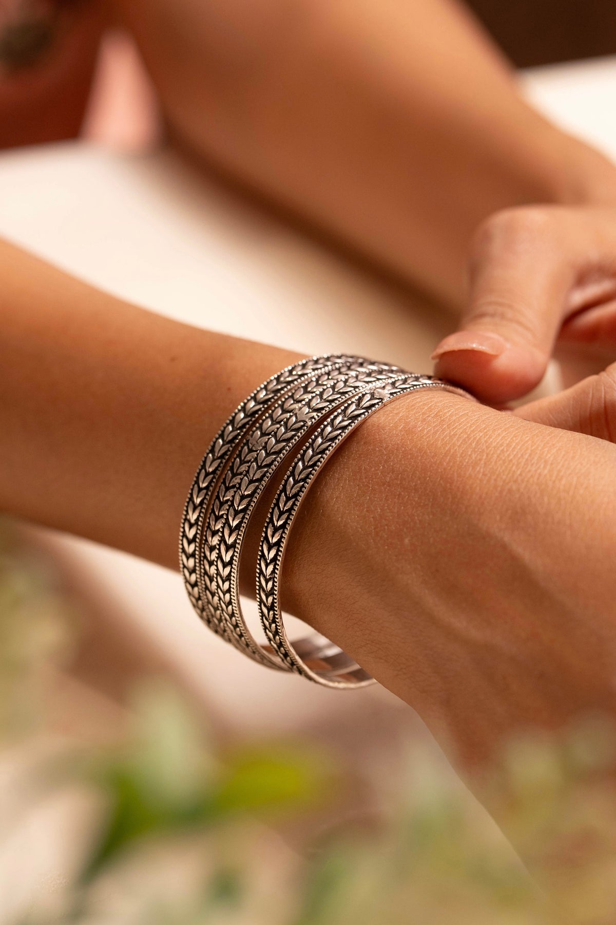 Aadhya Leaf Sequence Bangle