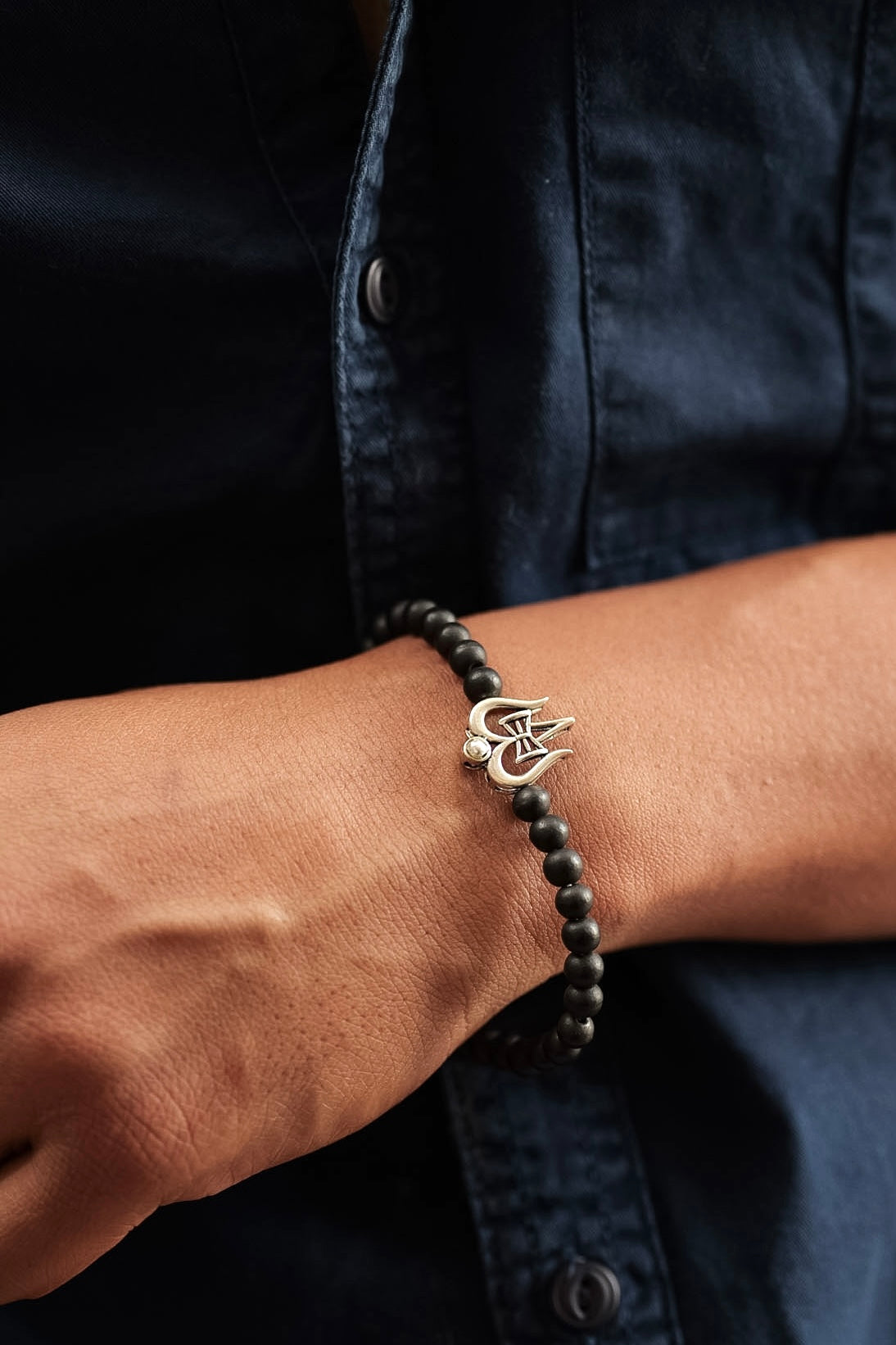 Shiva Trishul Karungali Bracelet