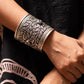 Anokhi Chitai Floral Motif Statement Handcuff