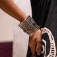 Anokhi Chitai Floral Motif Statement Handcuff