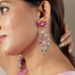 Neel Gulab Beaded Drop Earrings