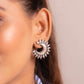 Aadhya Sunray Crescent Studs