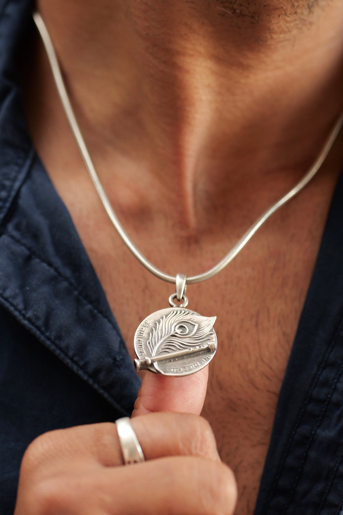 Krishna Vasudevaya Mantra  Pendant