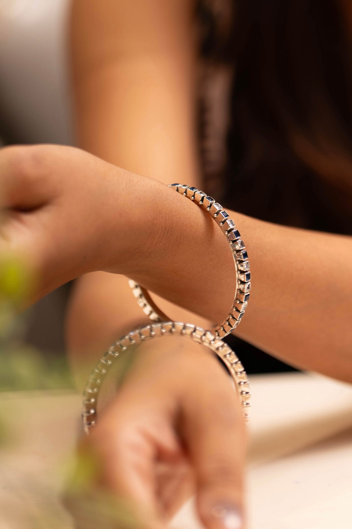 Mishi Sapphire Prism Bangle