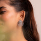 Anaya Square Sunray Drop Earrings