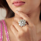 Chandni Kundan Floral Ring