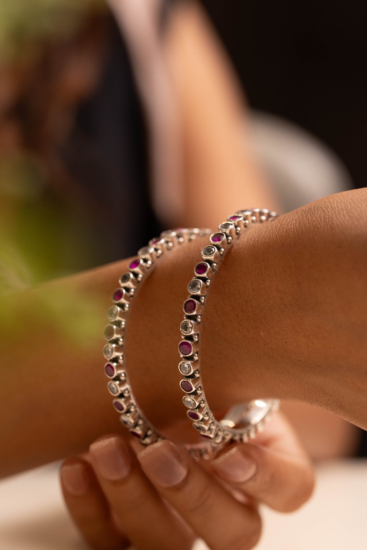 Mishi Ruby Trail Bangle
