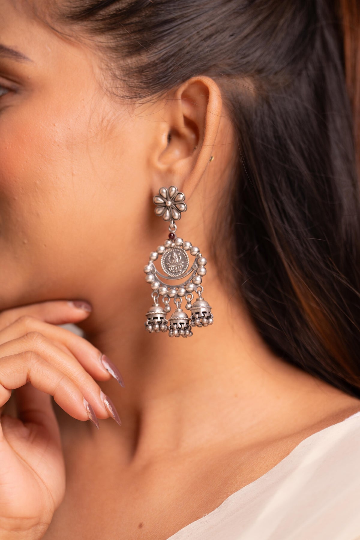 Anaya Lakshmi Coin Jhumki