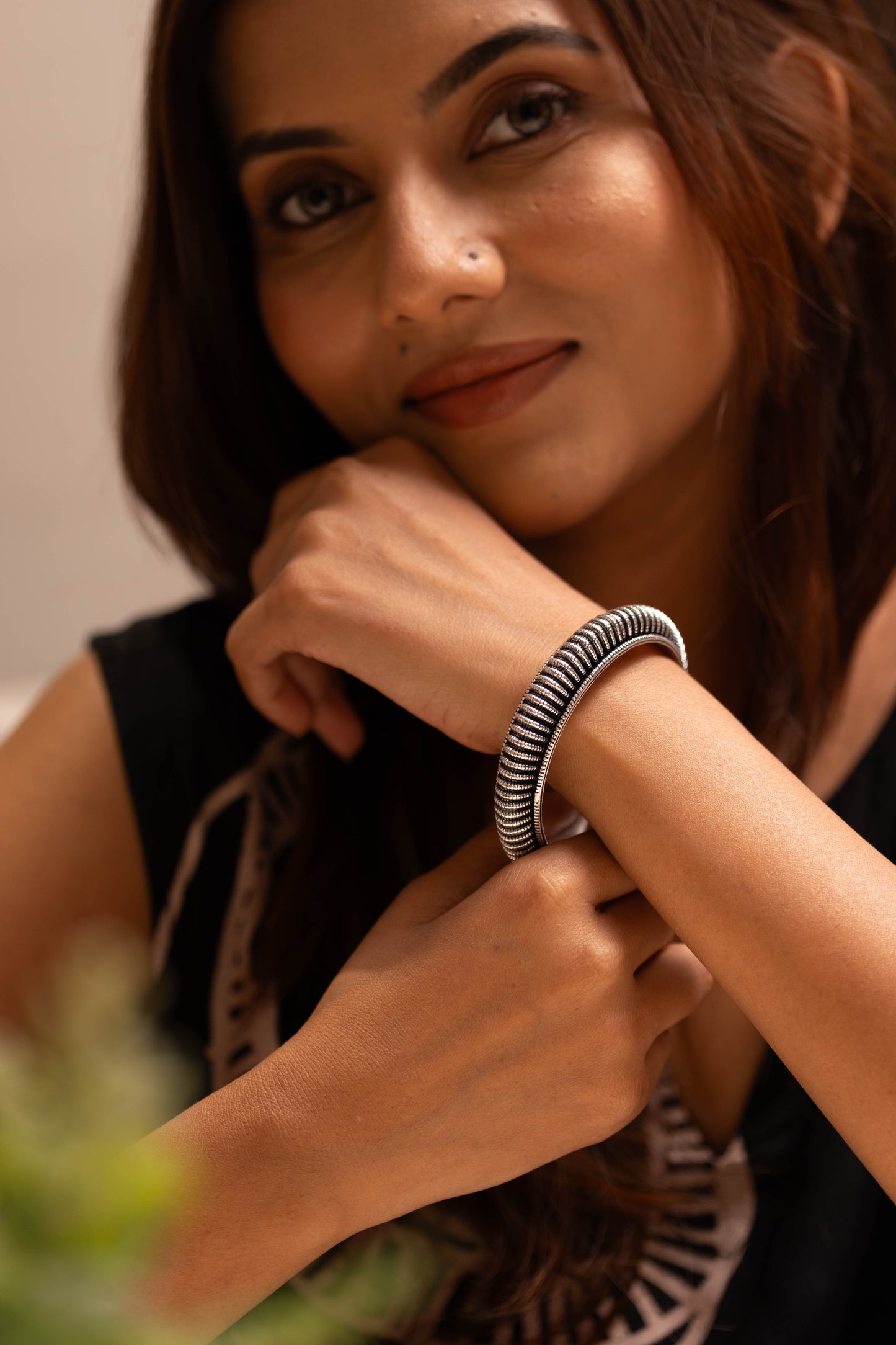 Anokhi Ribbed Dome Bangle
