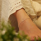 Anaya Intricate Bead Chain Anklet