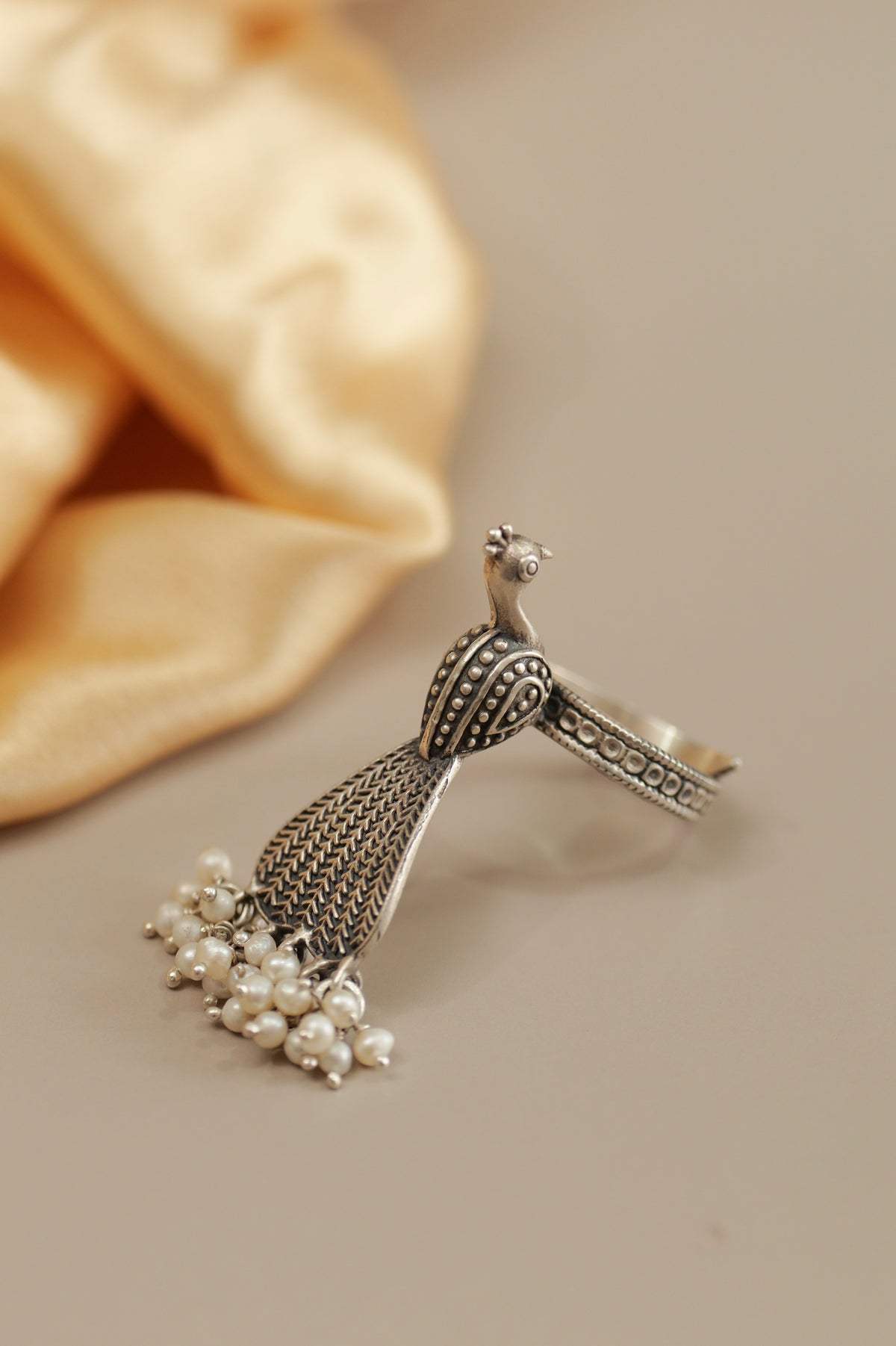 Anaya Peacock Pearl Heritage Ring